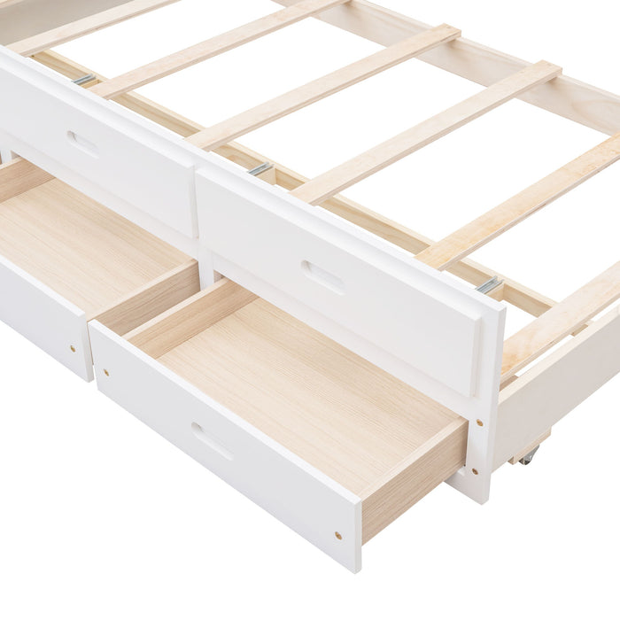 Bunk Bed With Twin Size Trundle And Drawers