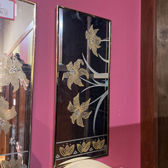 Gold Frame Mirror Set