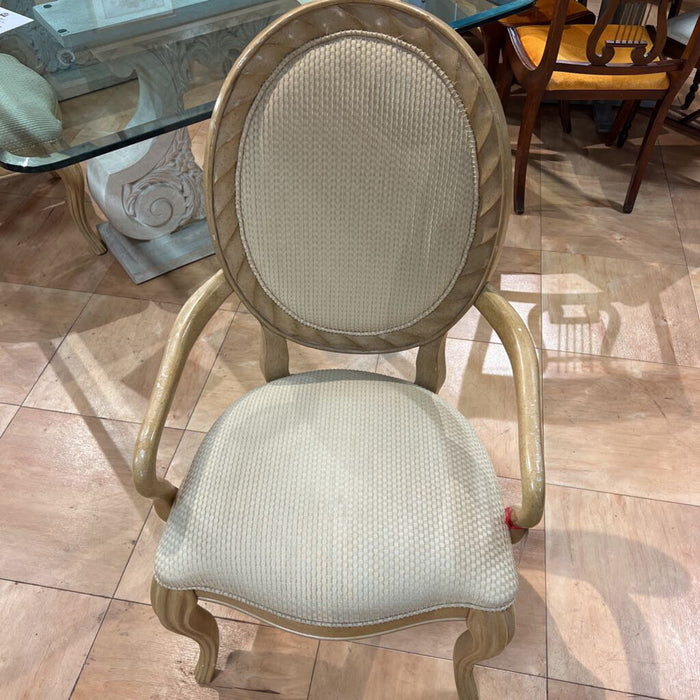 S/6 Fabric Blonde Chairs