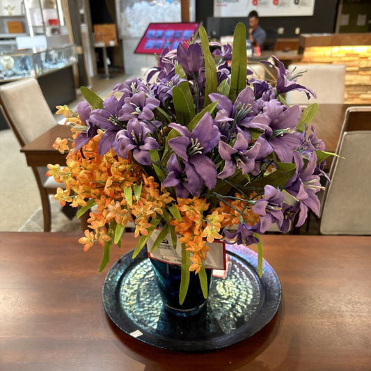 Purple Vase + Purple Flowers (BL)
