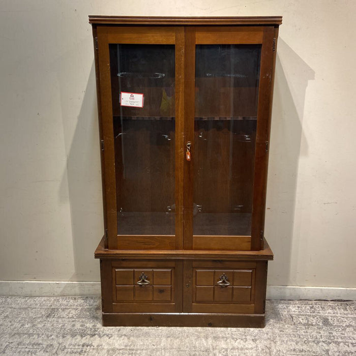 Brown Wood Gun Cabinet (AKH)