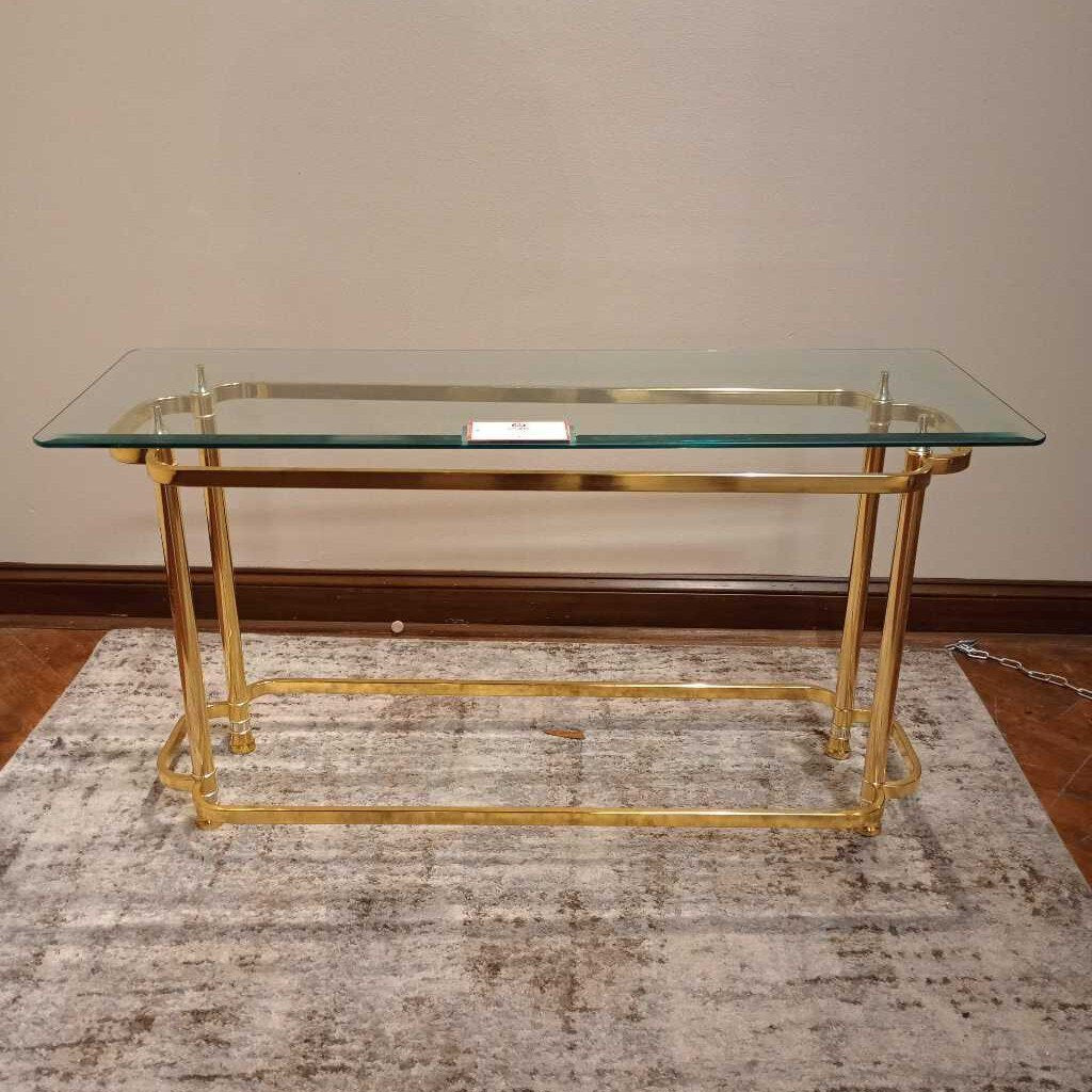 GT Sofa Table + Gold Base (CI)
