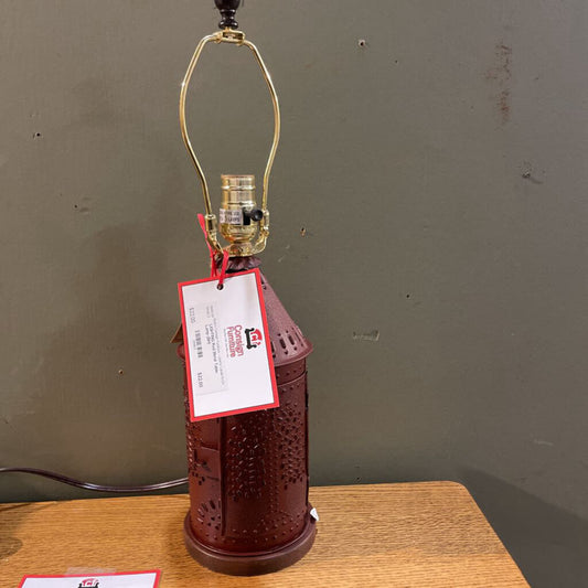Red Metal Table Lamp (BH)
