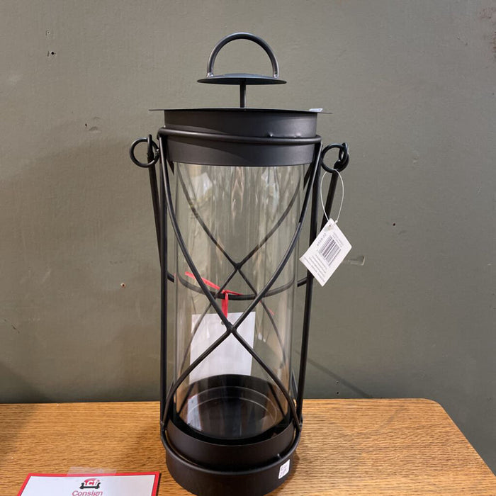 Glass/Metal Hanging Lantern (LH)