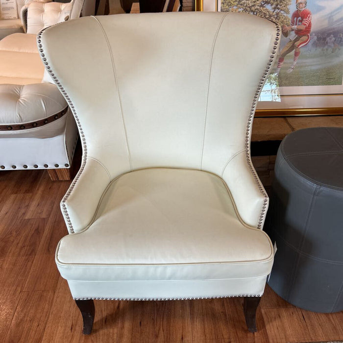 White Wing Back Chair (AHH)