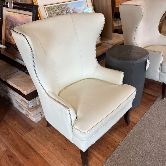 White Wing Back Chair (AHH)