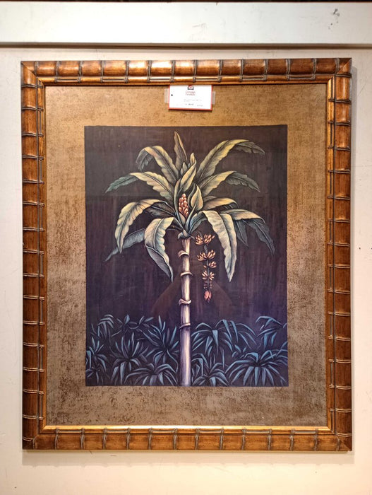 Large Framed Palm Tree Art