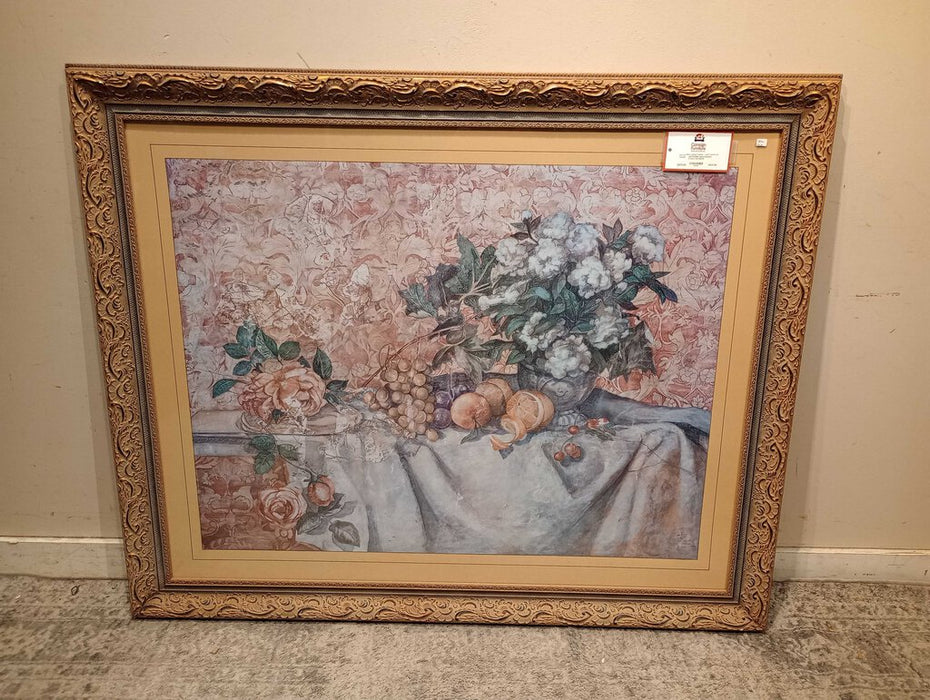 Floral Basket Fresco Art (BLK)