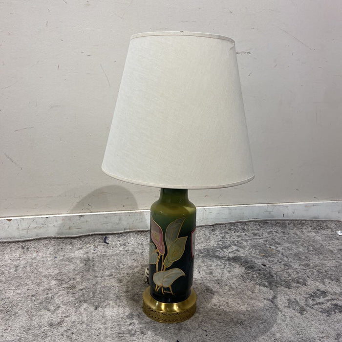 Green Table Lamp + White Shade (LC)