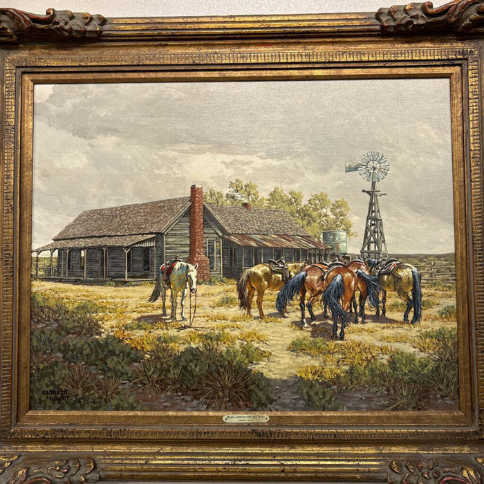 Ornate Frame Ranch Scene Artwork (BKHH)