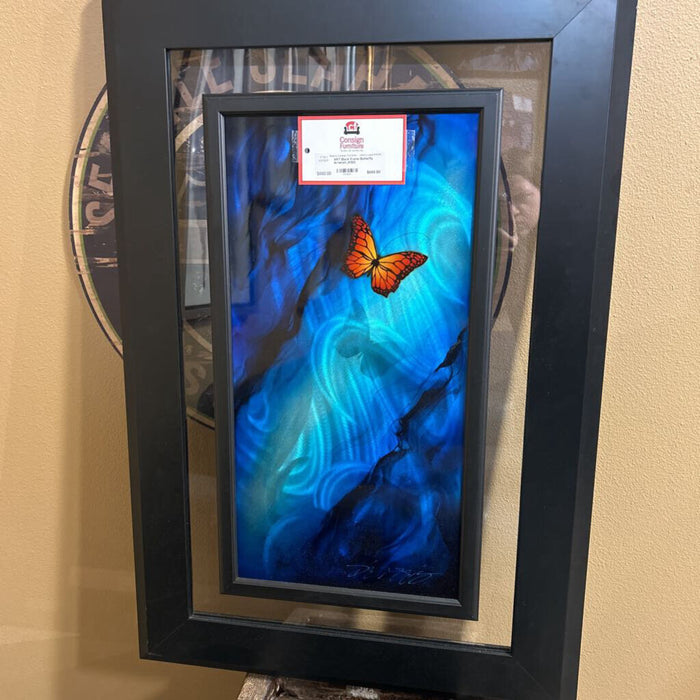 Black Frame Butterfly Artwork (ASH)