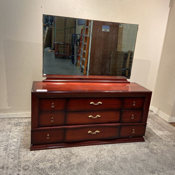 Mahogany Dresser + Mirror (LAH)