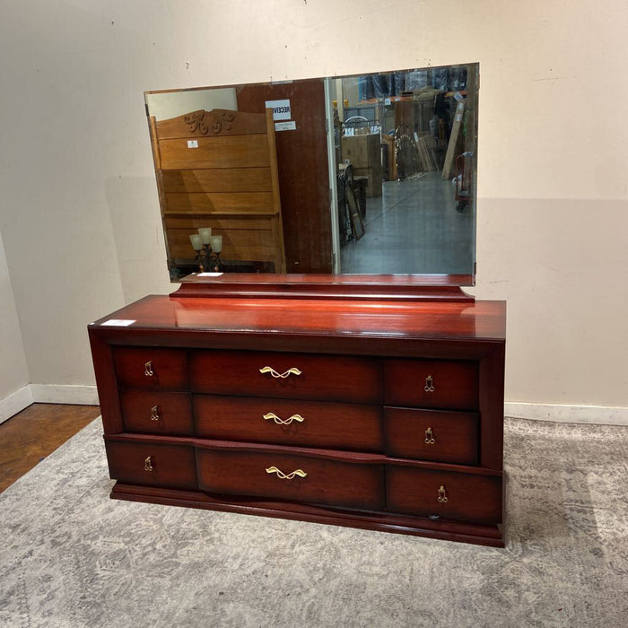 Mahogany Dresser + Mirror (LAH)