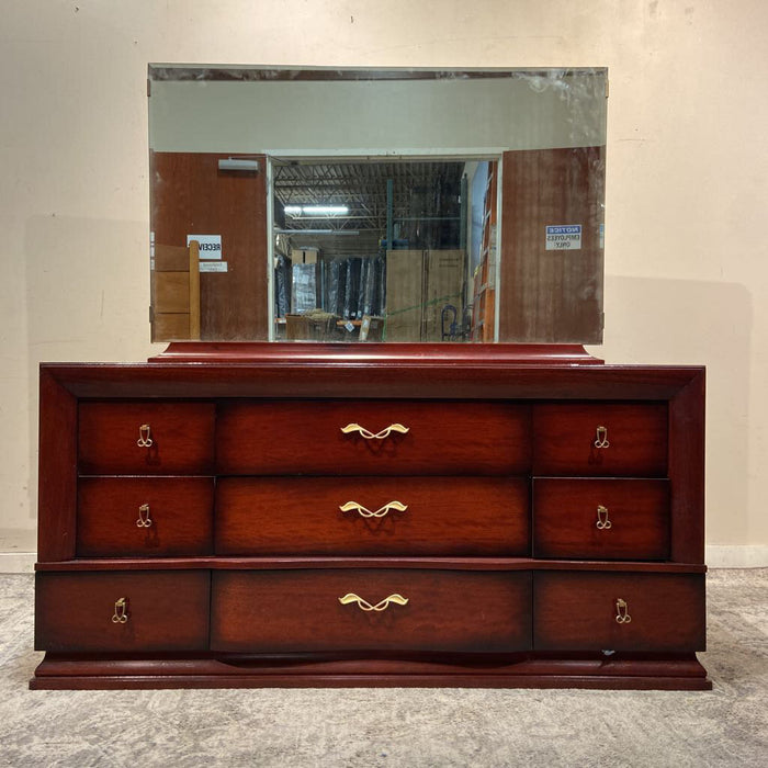 Mahogany Dresser + Mirror (LAH)