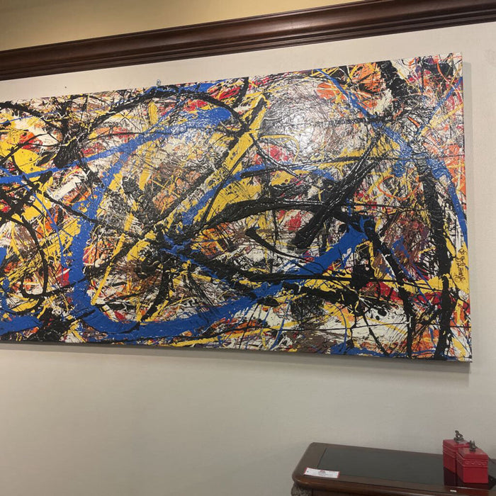 20 Ft Abstract Art w/ Metal Frame