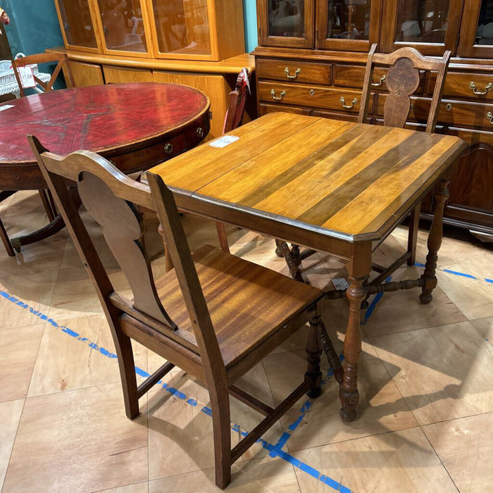 Antique DR Table + 2 Antique Chairs (LAK)