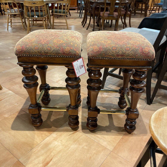 S/2 Fabric Upholstery NH Stools