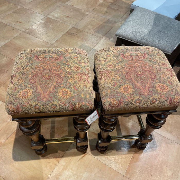 S/2 Fabric Upholstery NH Stools