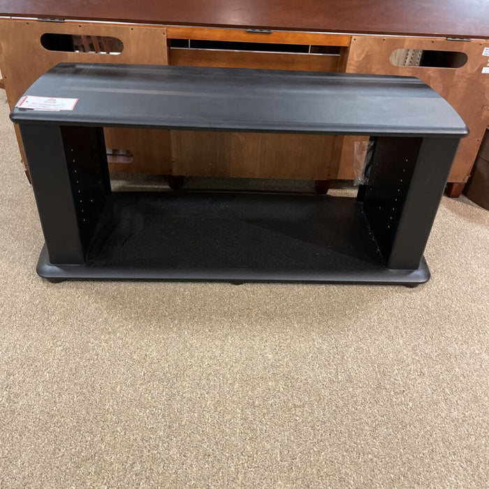 Black TV Stand + Black Glass Shelves (BMK)