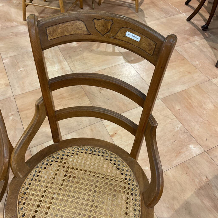 S/2 Oak Dining Chairs (TK)