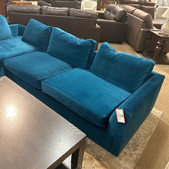 2PC Mohair Blue Sectional (ACKH)