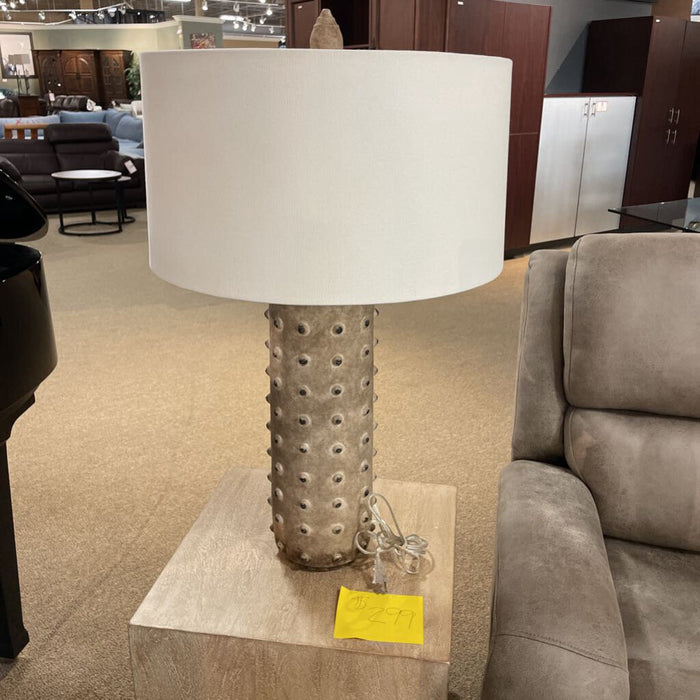 Tan Cylinder Table Lamp (BLH)