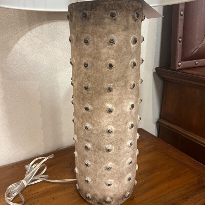 Tan Cylinder Table Lamp (BLH)