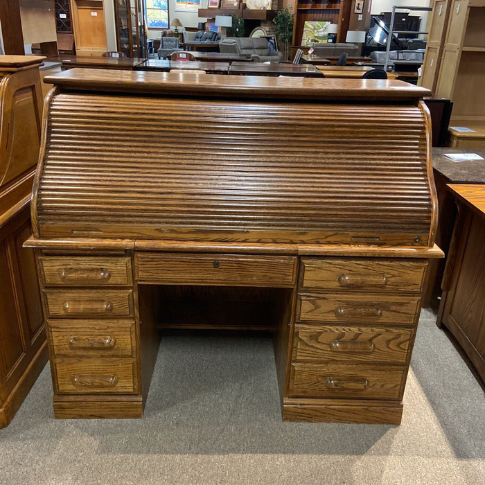 Darkwood Oak Rolltop Desk (BIH)