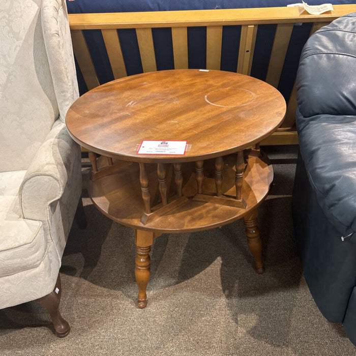 2 Tier Round End Table (SH)