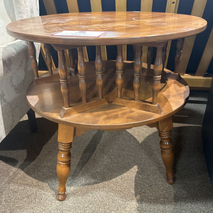 2 Tier Round End Table (SH)