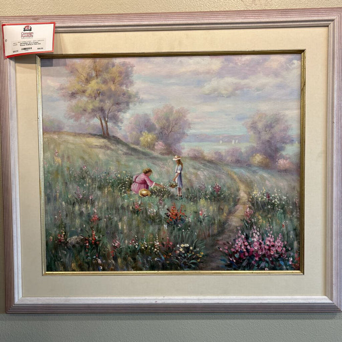 Grey Framed Woman Walking In Field