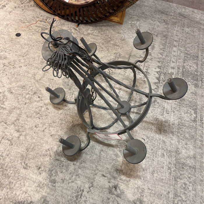 Metal Grey Chandelier