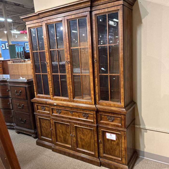 2PC Darkwood Oak Hutch