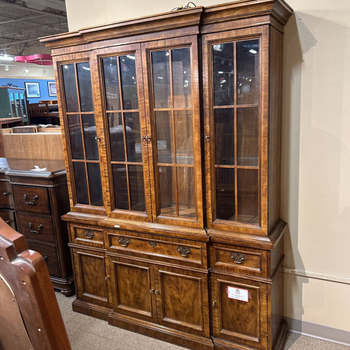 2PC Darkwood Oak Hutch