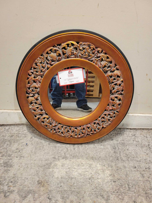 Round Ornate Wall Mirror (AH)