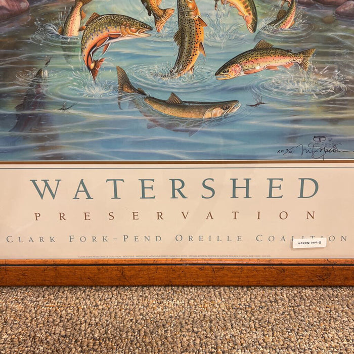 Watershed Oak Frame Artwork