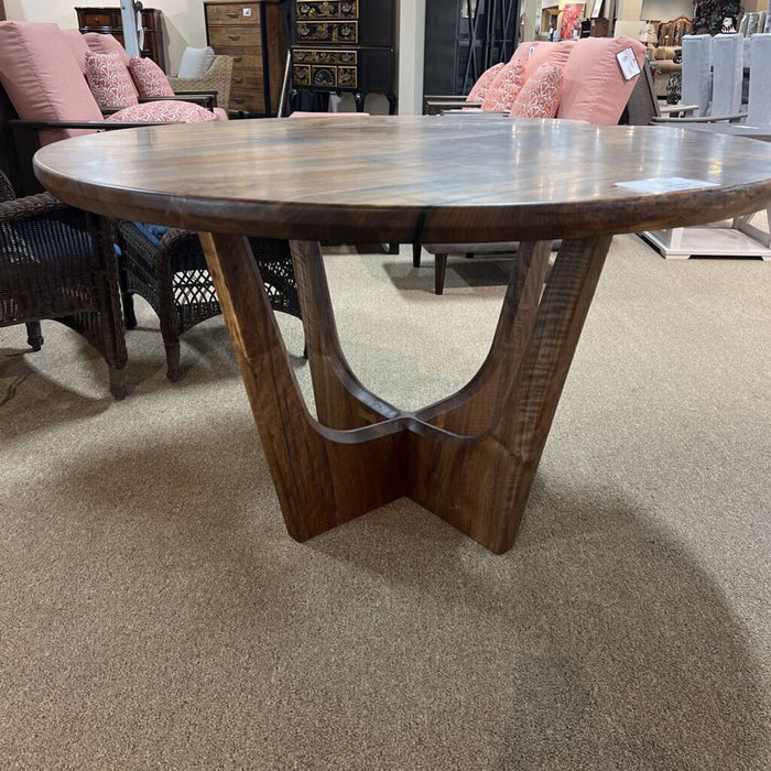 Round Walnut Table