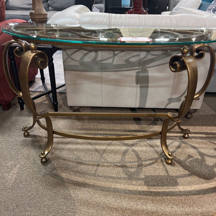 Gold Base Sofa Table