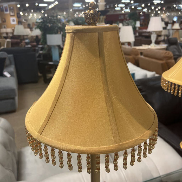 Gold Antique Floral Lamp