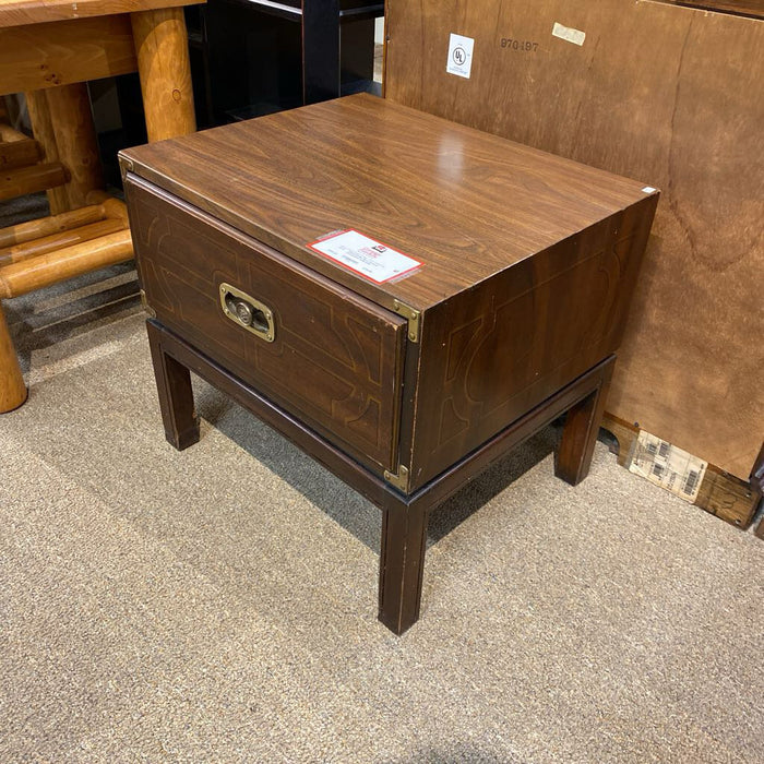 1-Drawer Oriental End Table