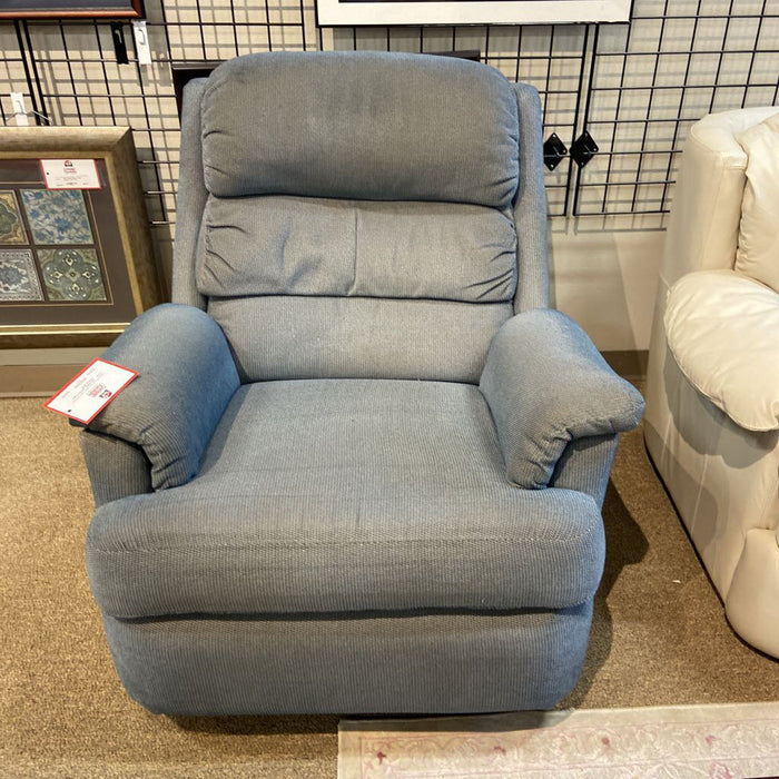 Light Blue Fabric Recliner