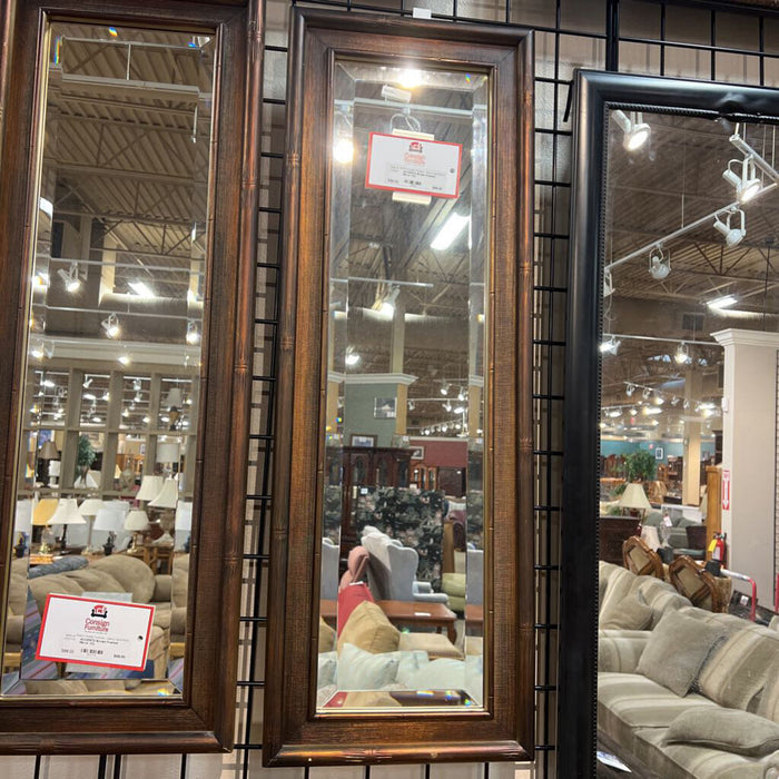 Brown Framed Mirror