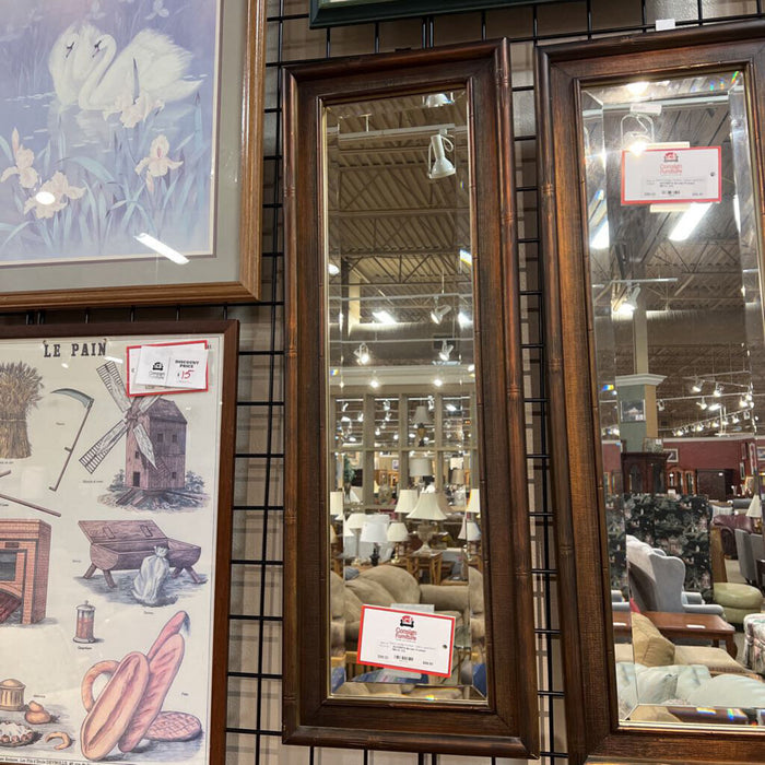 Brown Framed Mirror