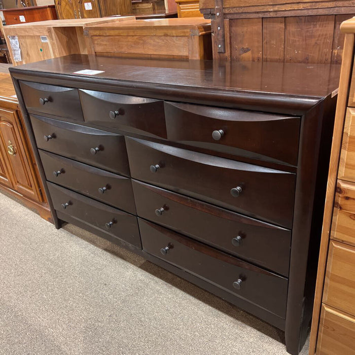 Darkwood 9 Drawer Dresser