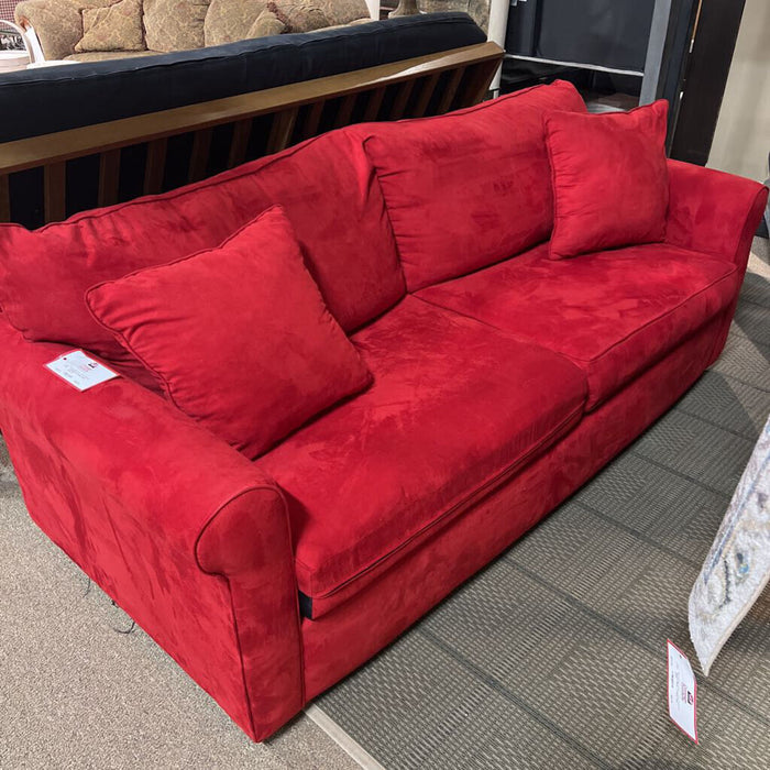 Red Fabric Sleeper Sofa(CHH)