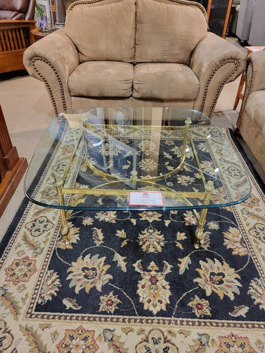 Gold Base Rounded GT Coffee Table