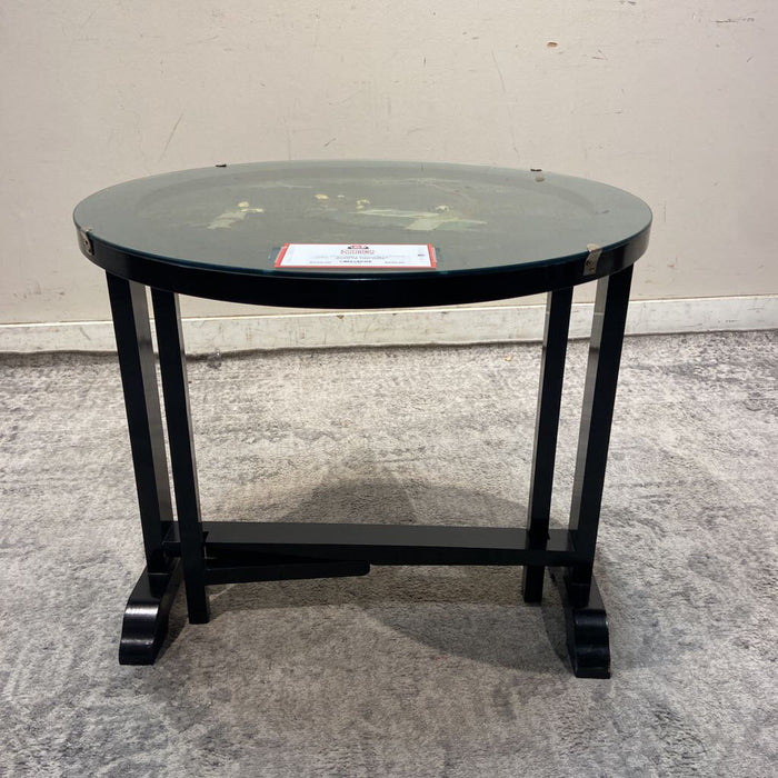 Oriental Black Round Tilt Table