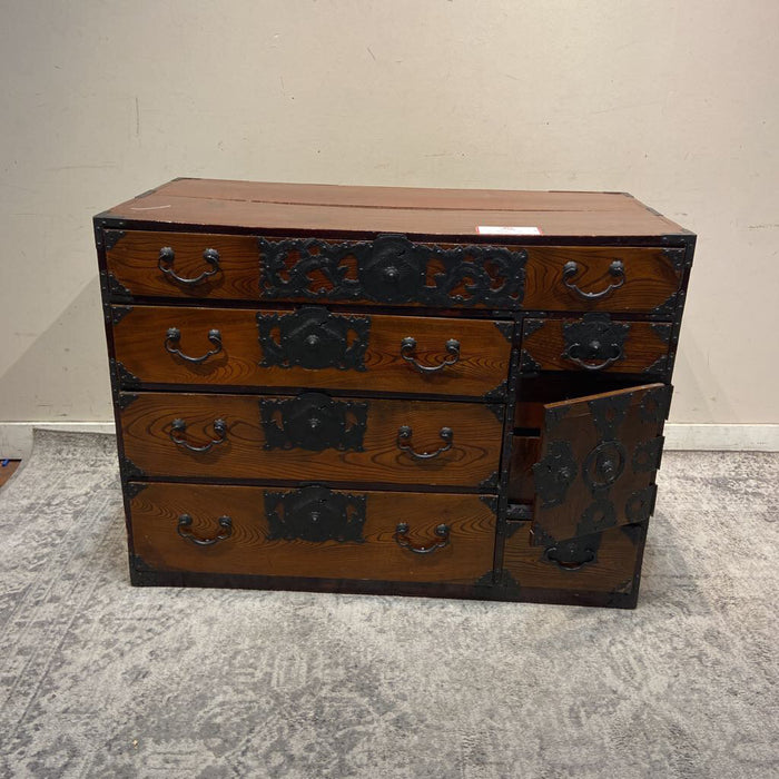 Red Wood Antique Dresser