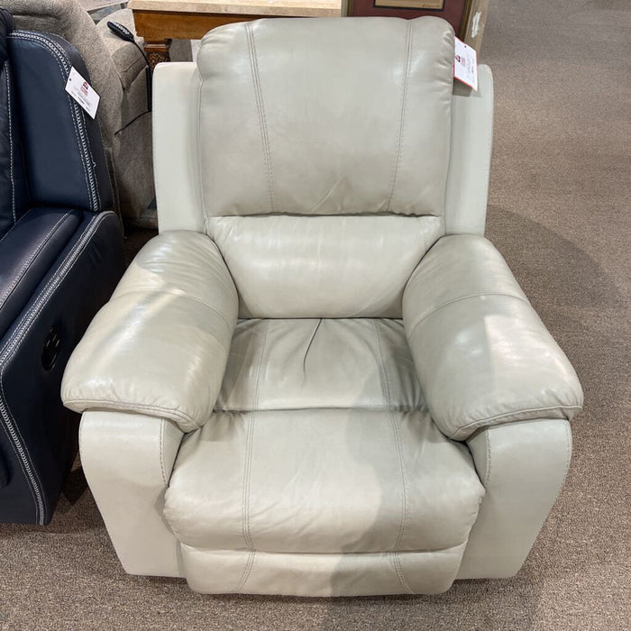 White Leather Rocker Recliner