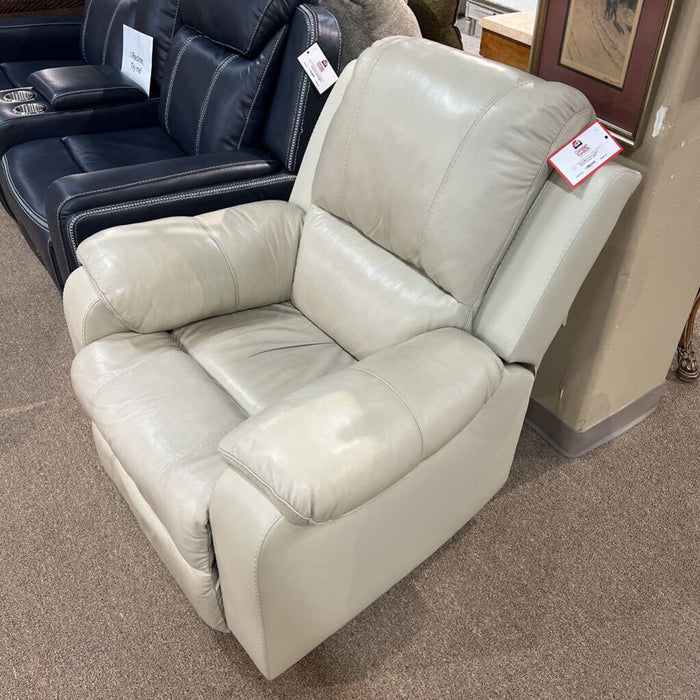 White Leather Rocker Recliner